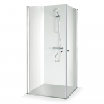Dušo kabina Brasta Glass VIKTORIJA 880-890x880-890x2000 pilkas stiklas 